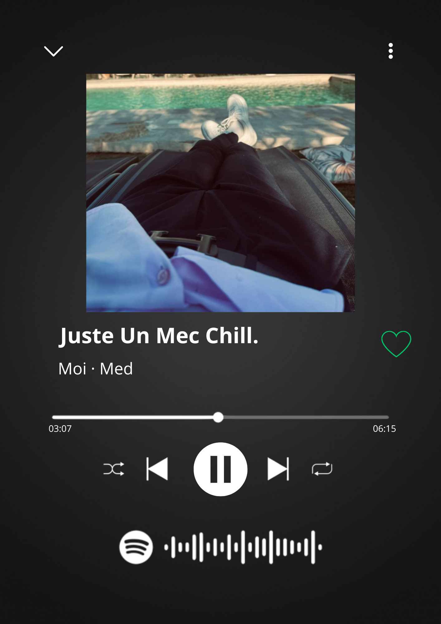 Cadre photo personnalisé style lecteur Spotify avec code scannable pour écouter de la musique, idée cadeau couple, amis et famille.