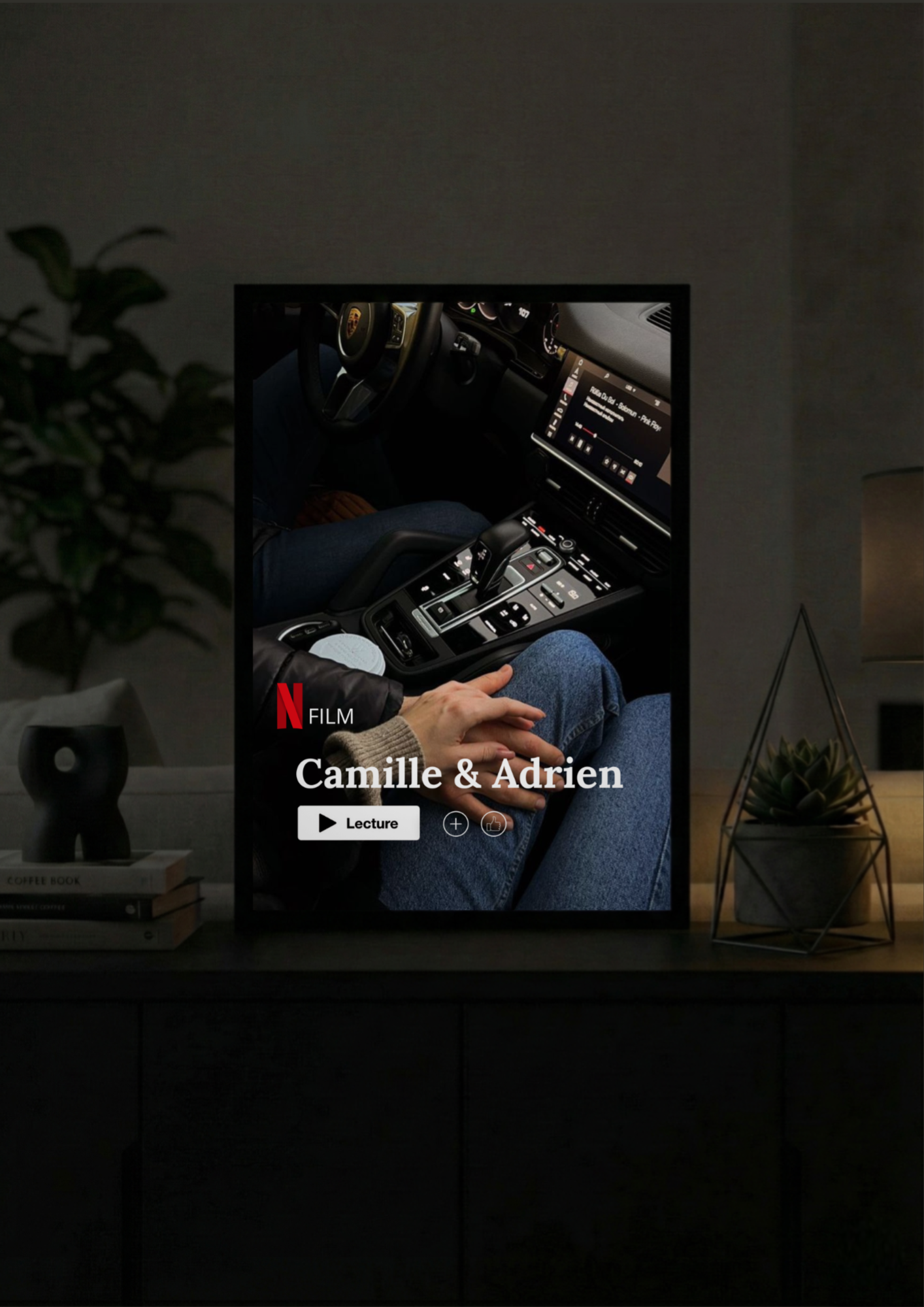 Cadre Photo Personnalisée Netflix – Souvenir Éternel & Décoration Murale V5