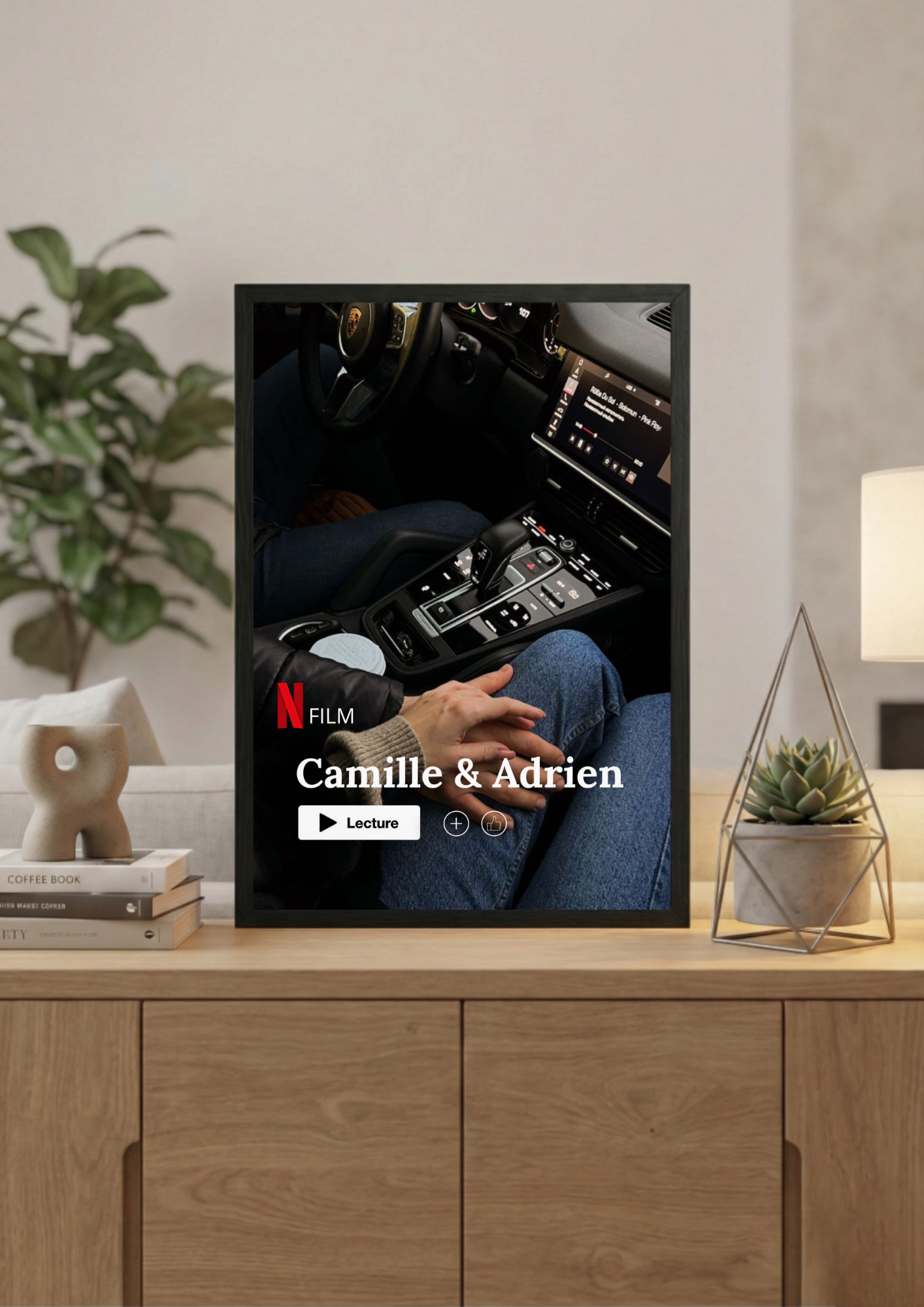 Cadre Photo Personnalisée Netflix – Souvenir Éternel & Décoration Murale V5