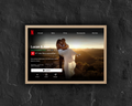 Cadre photo personnalisé style interface Netflix avec photo, idée cadeau original décoration murale.