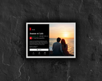 Cadre photo personnalisé style interface Netflix avec photo, idée cadeau original décoration murale.
