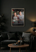 Cadre photo style Netflix personnalisée avec photo, cadre photo décoration murale salon, idée cadeau.