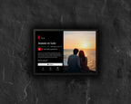 Cadre photo personnalisé style interface Netflix avec photo, idée cadeau original décoration murale.
