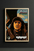 Cadre photo personnalisé style jeu vidéo GTA avec mini-map radar et interface HUD complète cadeau pour amis.