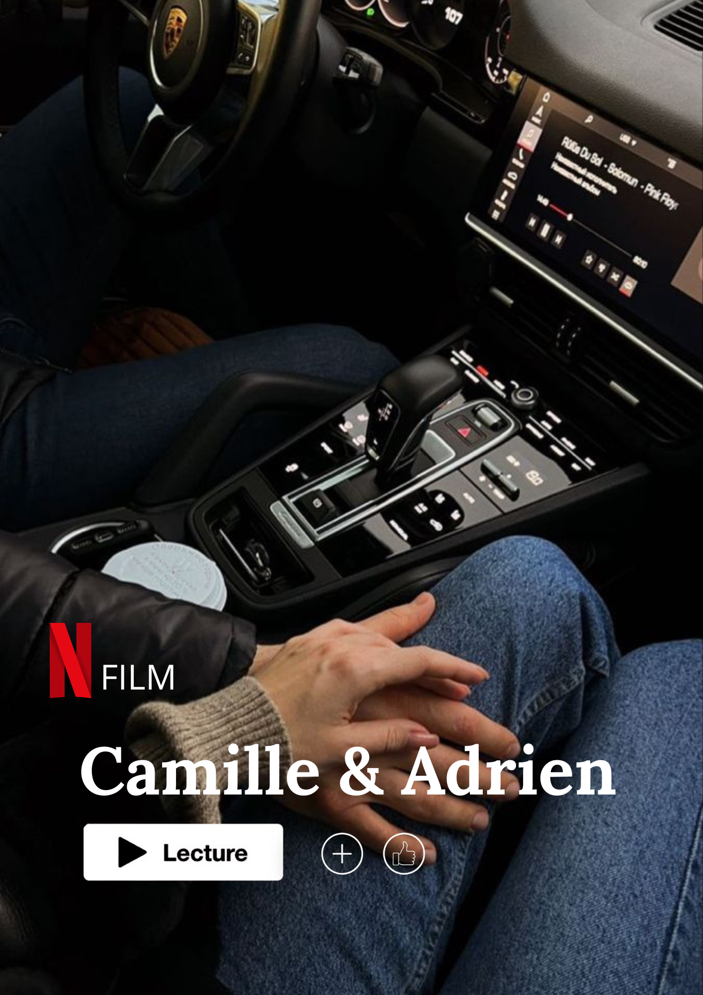 Affiche photo personnalisé style Netflix minimaliste. Une idée cadeau originale.