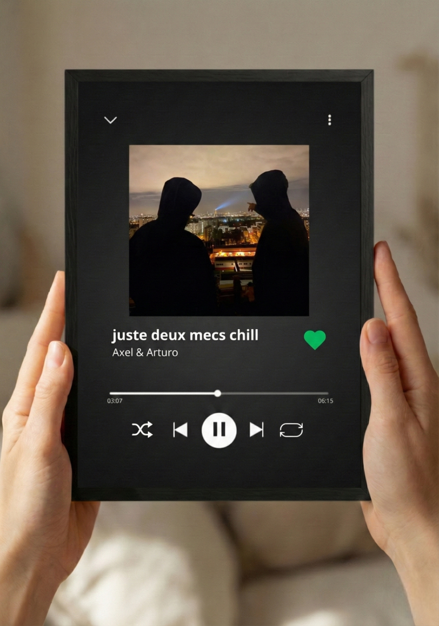 Cadeau pour couple, amis, famille... Cadre photo personnalisable. 